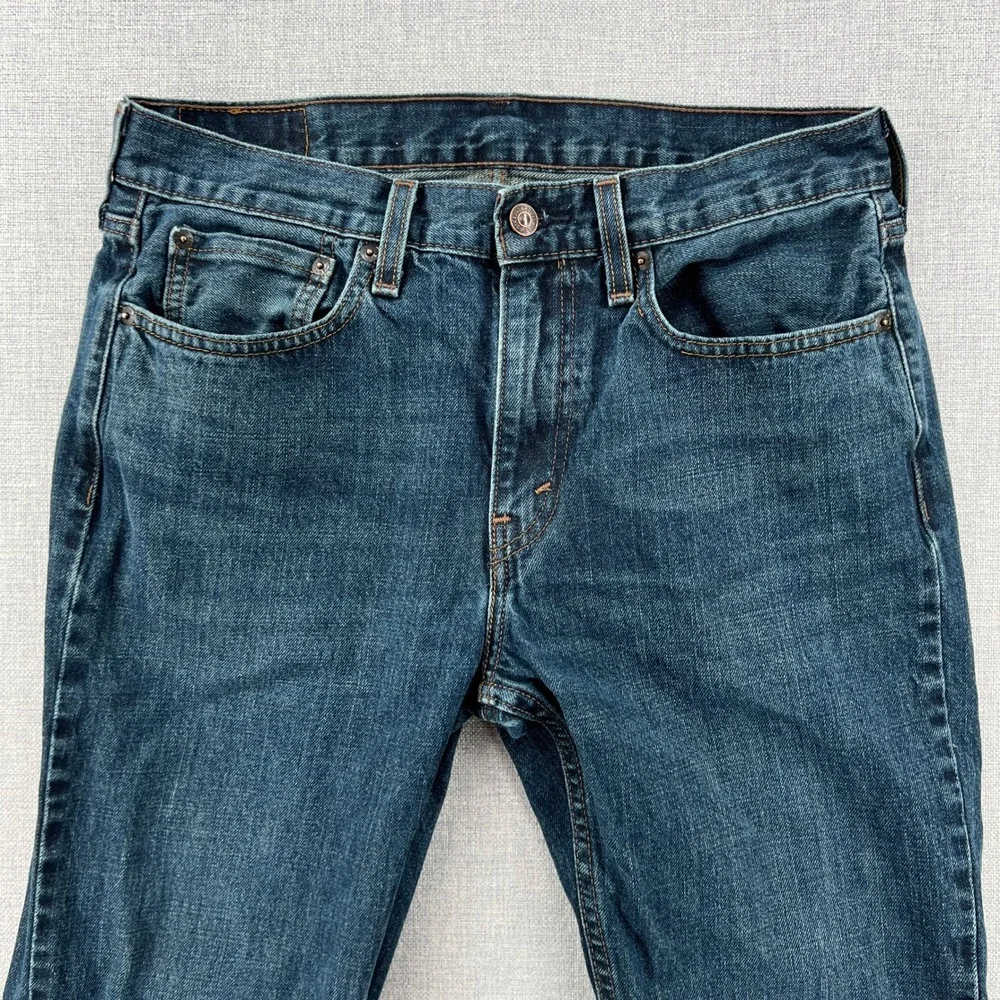 Levis 527 Slim Bootcut Jeans Mens 32x31 Dark Wash Blue Denim Western Cowboy Y2K